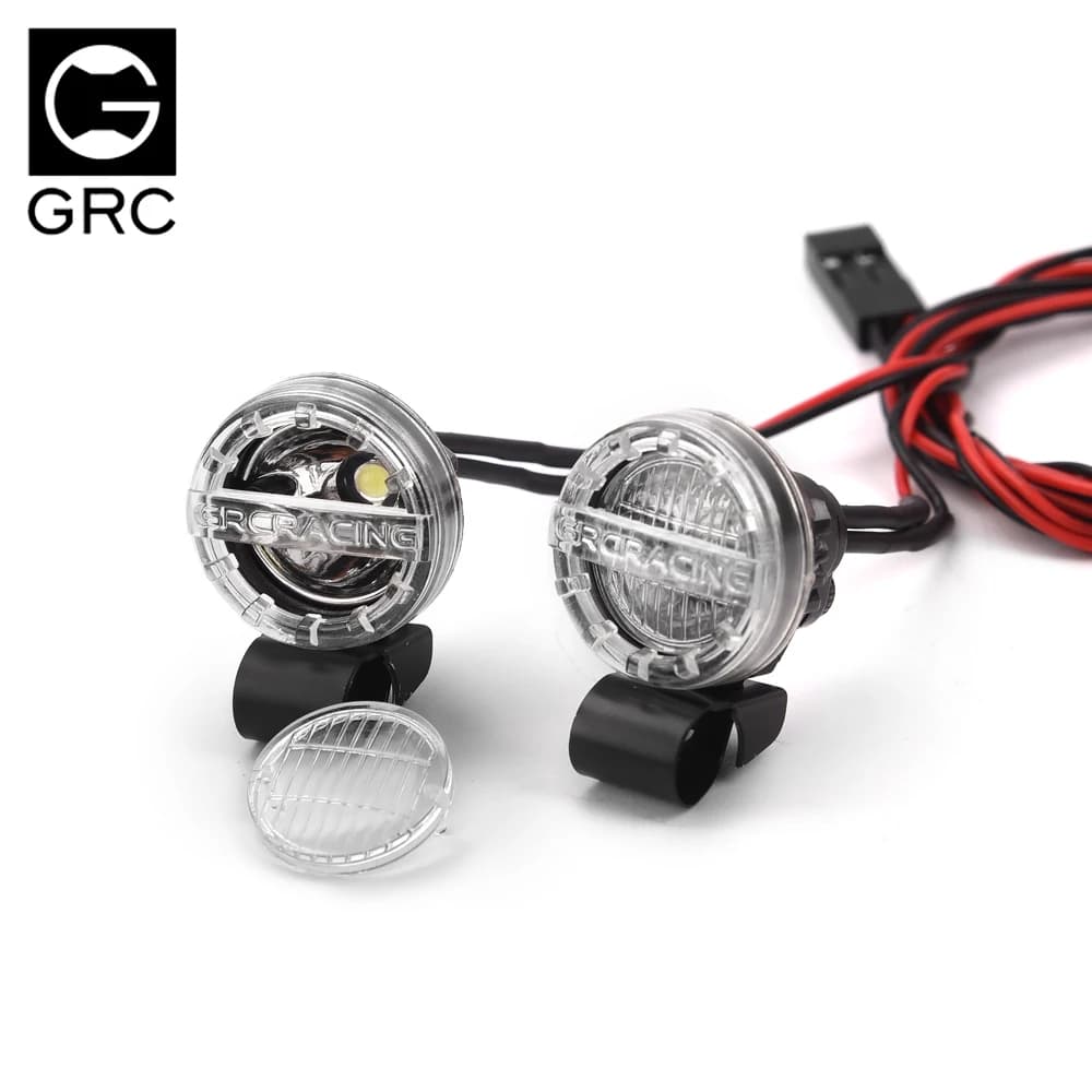 Projecteur de lumière LED GRC 16 mm Projecteur de phare # GRC-masque pour Traxxas TRX4 SCX10 D90 AT4 Slash Summit Tamiya WLP D12 # G157EA