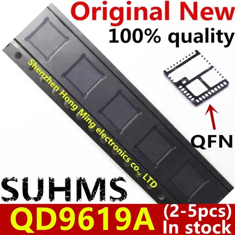 (2-5 pièces) 100% nouveau jeu de puces QD9619AQR1 QD9619A QFN-39