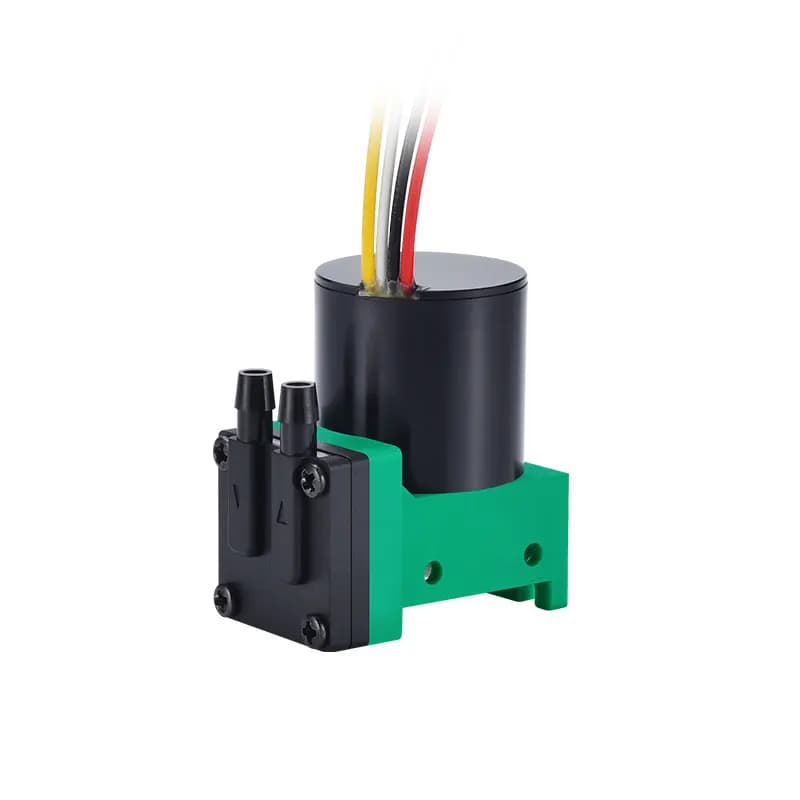 PENGPU Pompe à vide micro 0,3-1,3 LPM, pompe à air à diaphragme sans huile à courant continu sans balais, portable pour l'échantillonnage, la surveillance médicale et environnementale