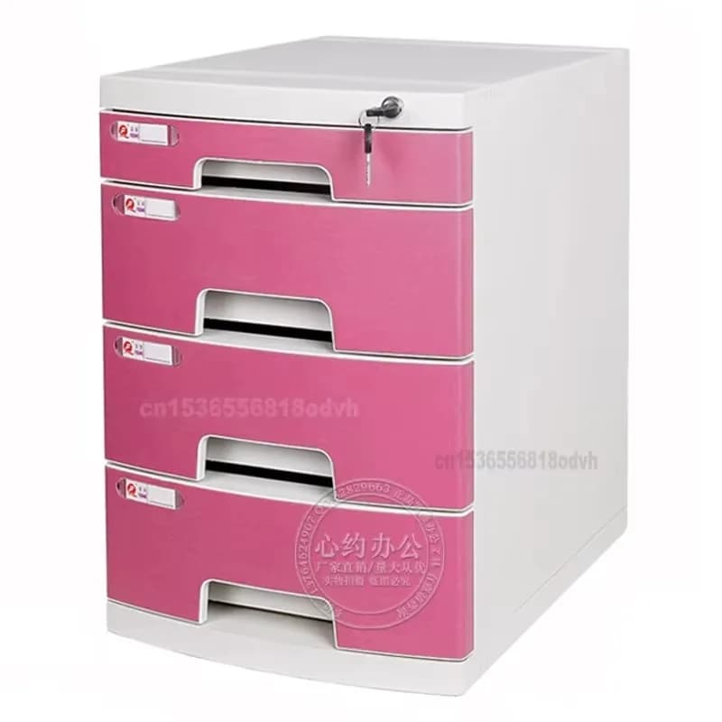Tiroirs à fichiers en plastique de taille A4 avec serrure, boîte de rangement de reçus de bureau, organisateur de documents de bureau