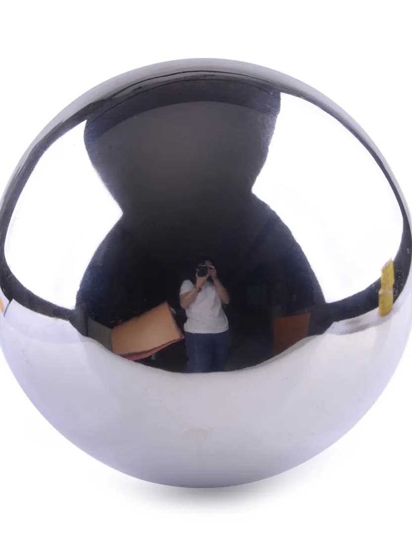 Boule creuse de sphère de miroir d'acier inoxydable, grand ornement argenté, décoration de jardin à la maison, 250mm