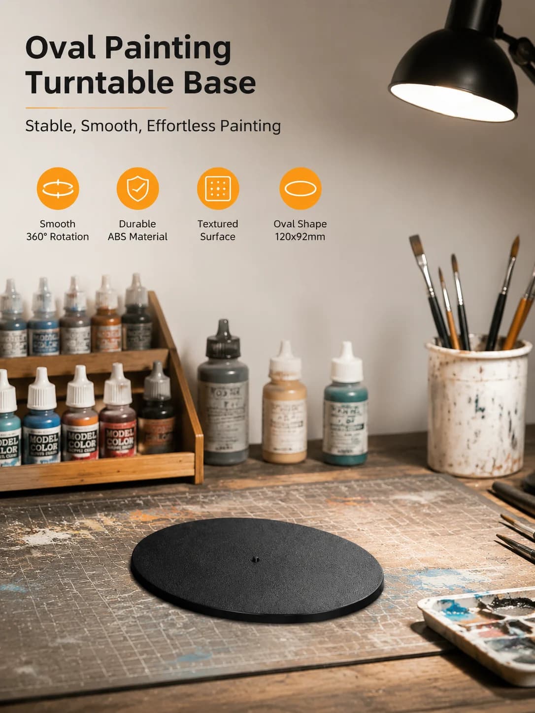 Bases ovales 120x92mm, modèle de bases en plastique pour jeux