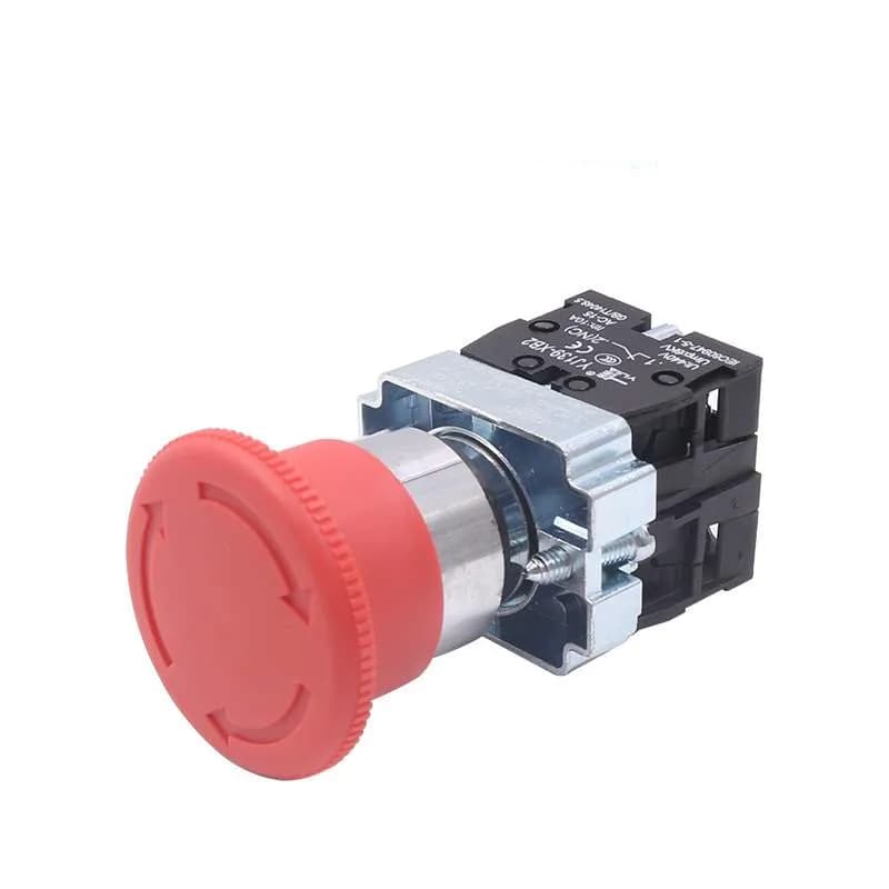 22mm XB2-542 tête de champignon bouton d'arrêt d'urgence interrupteur 10A/415V arrêt d'urgence bouton d'alimentation