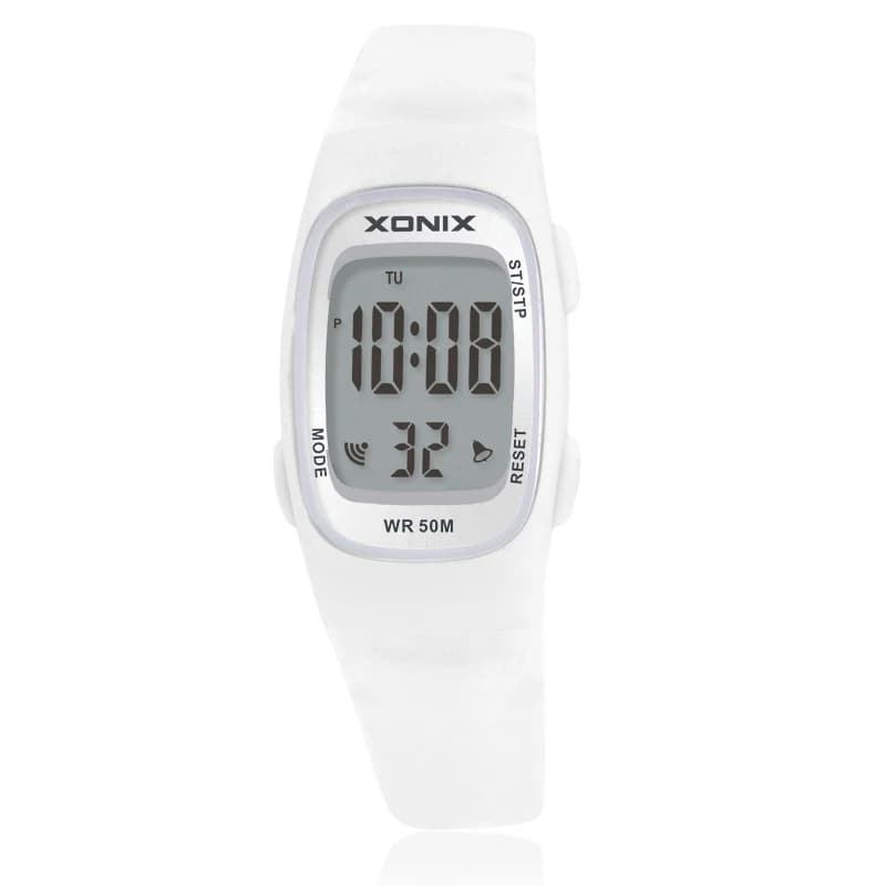 XONIX nouveau Simple élégant LED numérique étanche 50M plongeur de natation dames étudiant alarme chronomètre montre électronique Reloj Mujer FC