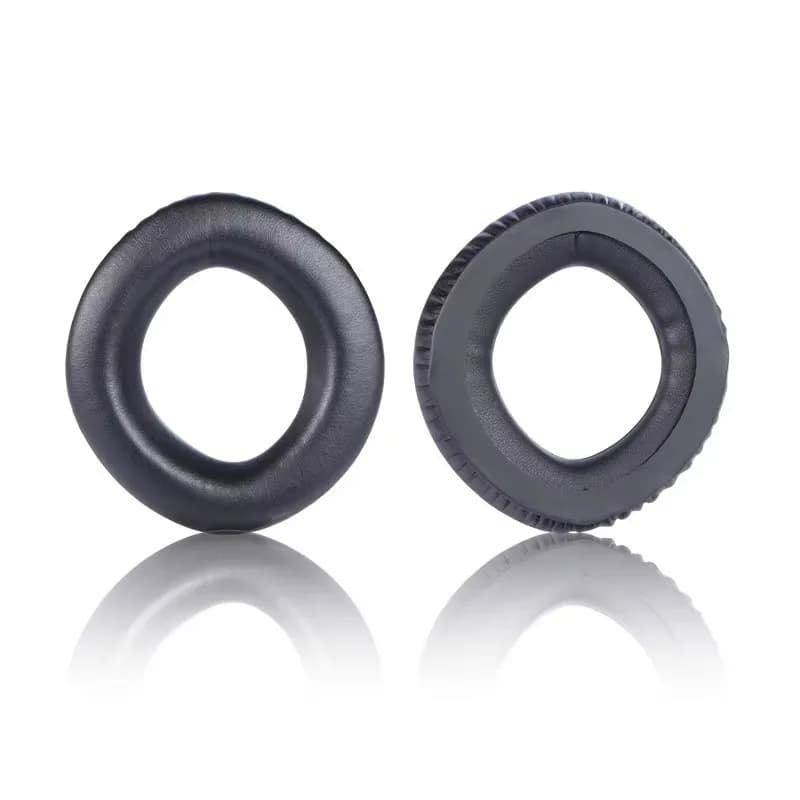 Oreillettes en coton et cuir adaptées à Sennheiser Px360, MM550, manchon de téléphone de sauna MM450, cache-oreilles en éponge, casque