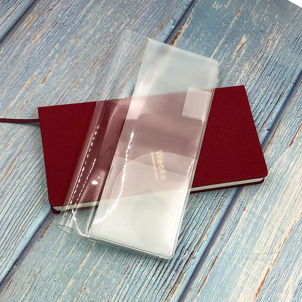 Fromthenon – housse de protection transparente en Pvc, pour planificateur de semaines HO-BO, journal intime, carnet de notes, étui de reliure, fournitures scolaires
