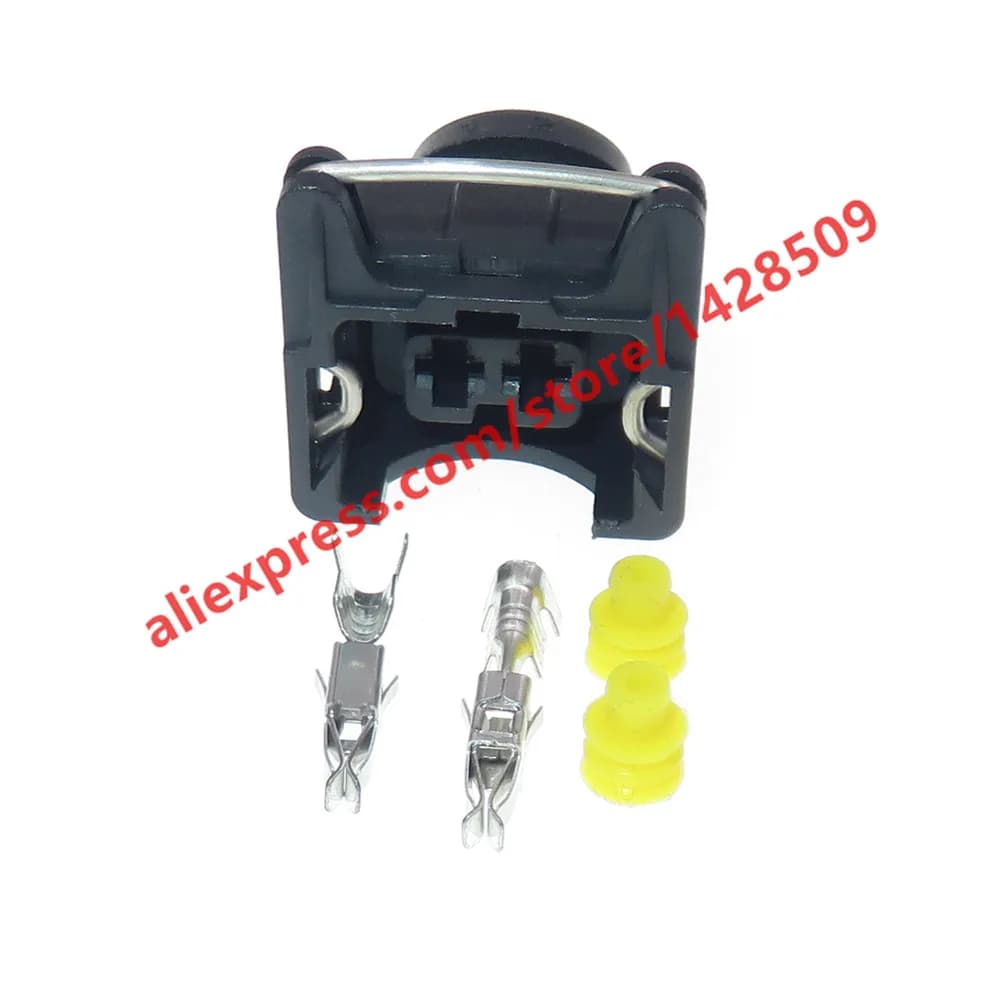 1 Set EV1 Femelle Connecteur D'injecteur De Carburant Automatique Buse De Pulvérisation/Huile Voiture 2 Broches Fil Électrique Connecteurs Automobiles Pour Voitures