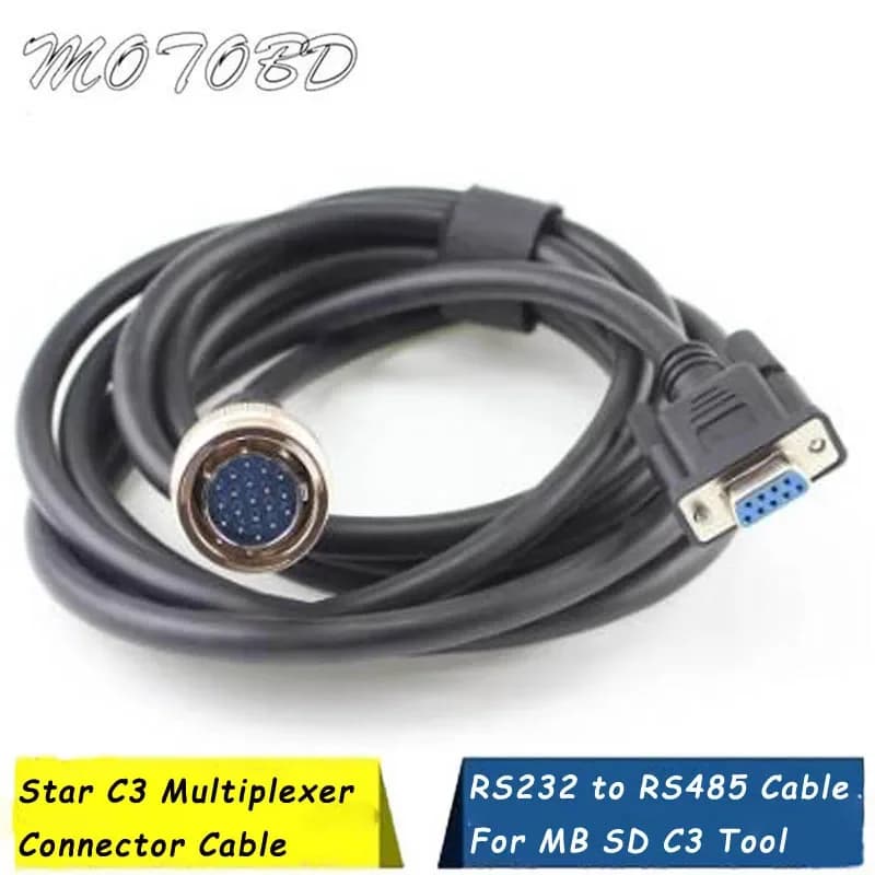 Outil de connexion pour Mercedes Benz, connecteur Mb Star C3 multiplexeur RS232 à RS485, outil de Diagnostic de voiture, câbles 9 à 19 broches