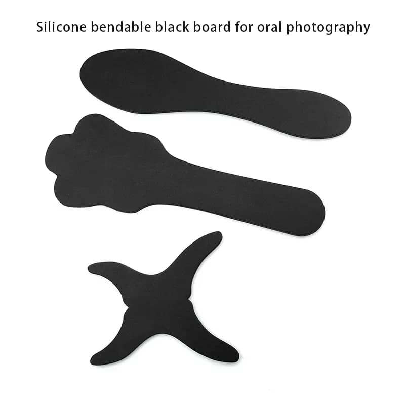 Contraste de Photo dentaire noir, Silicone Occlusal souple, antibactérien, lingue, Buccal, confort