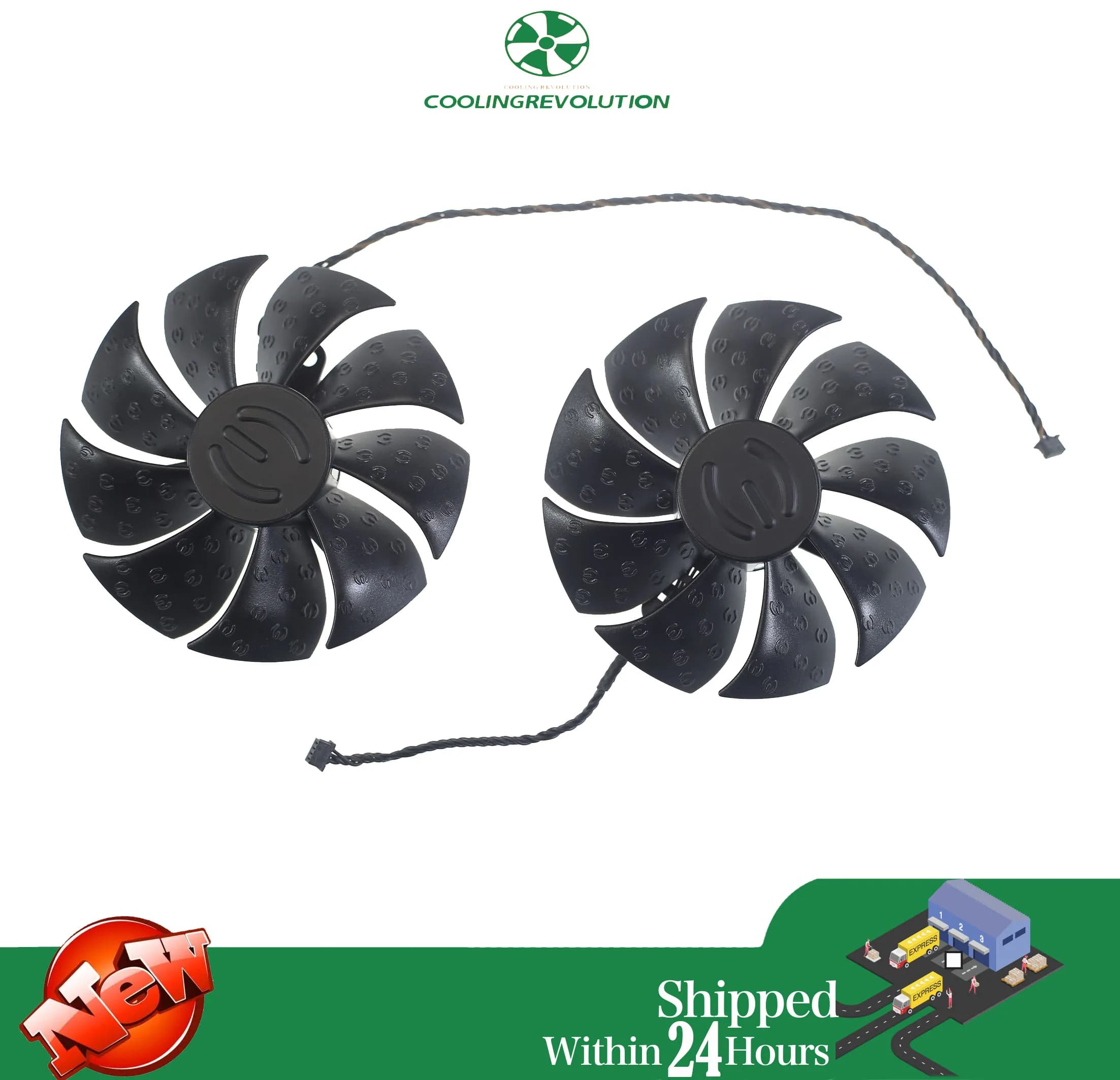 Ventilateur de carte graphique PLD09220S12H DC12V 0.55A pour EVGA RTX 2070 XC ULTRA RTX 2080 Black GAMING