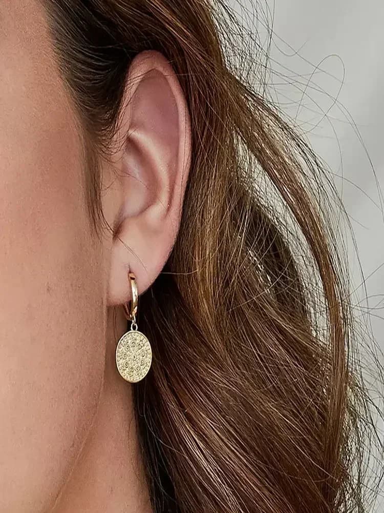 Boucles d'oreilles en argent Sterling 925, aiguille d'oreille, Style européen et américain, rondes et carrées, à la mode, cadeau d'anniversaire pour femmes