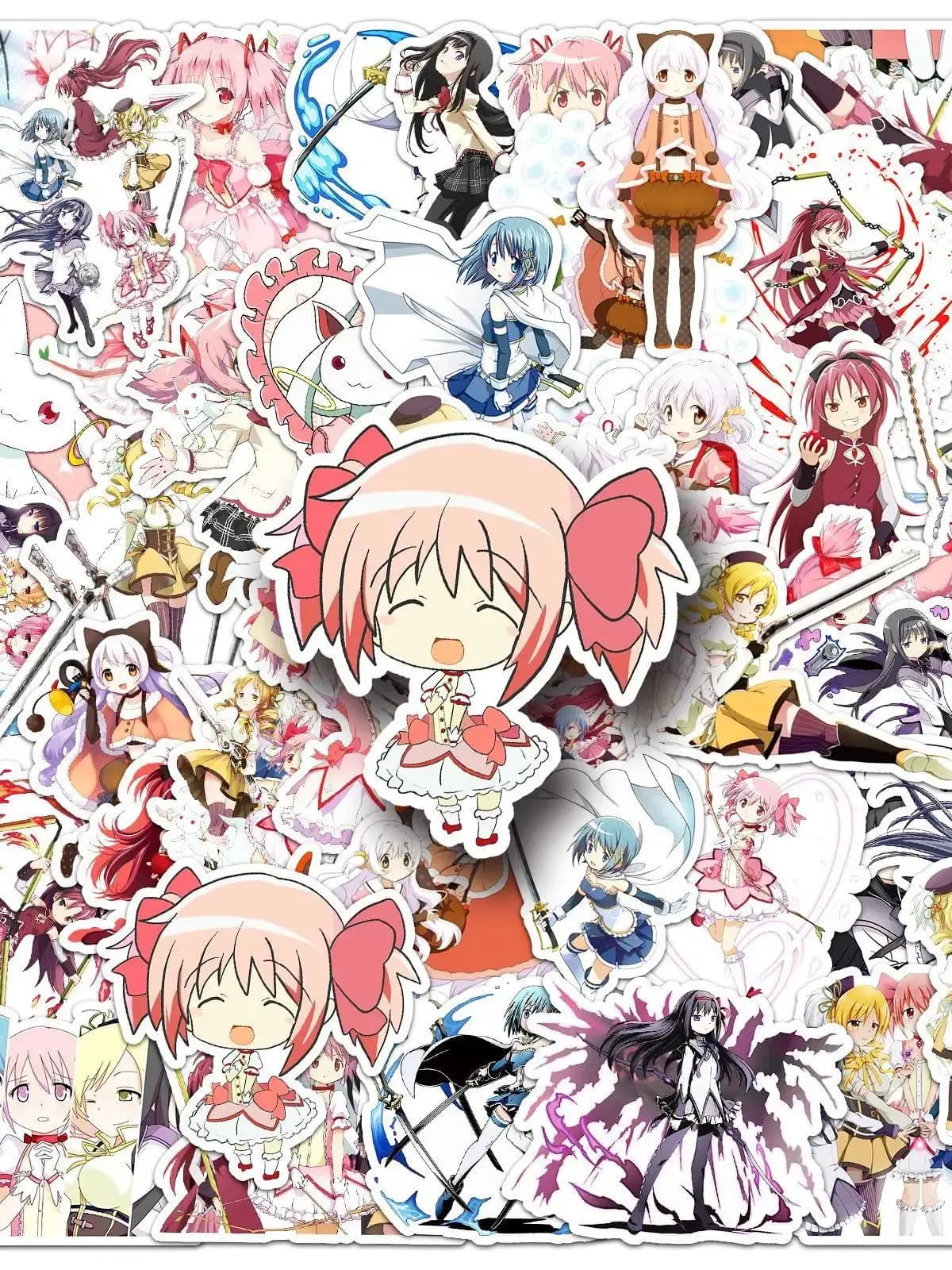 Autocollants de Dessin Animé Puella Magi Madcontempled Magica, Stickers Amusants pour Moto, Bagages, Skateboard, Jouet, DIY, 10, 30, 50 Pièces