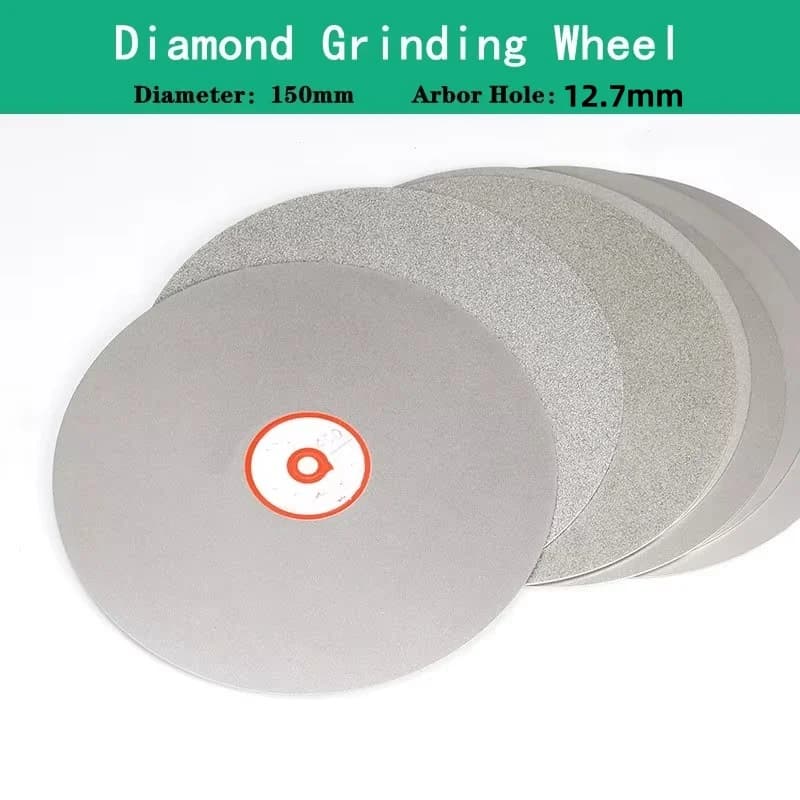 Meule en diamant de 150mm pour acier au tungstène, outil d'affûtage, polissage, coupe de Machine