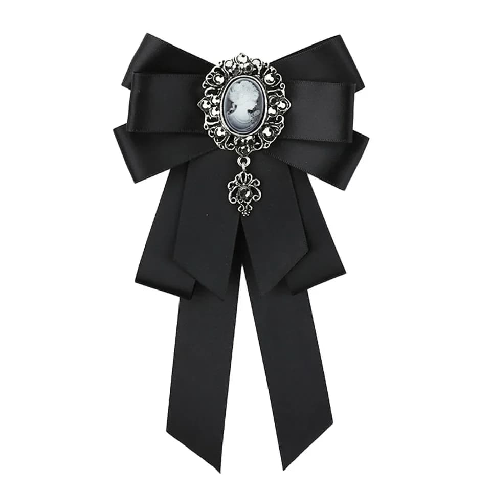 Broche à nœud en tissu rétro fait à la main, ruban strass, épingles à revers pour cravate, costume pour hommes, col de chemise, bijoux cadeaux de fête de mariage