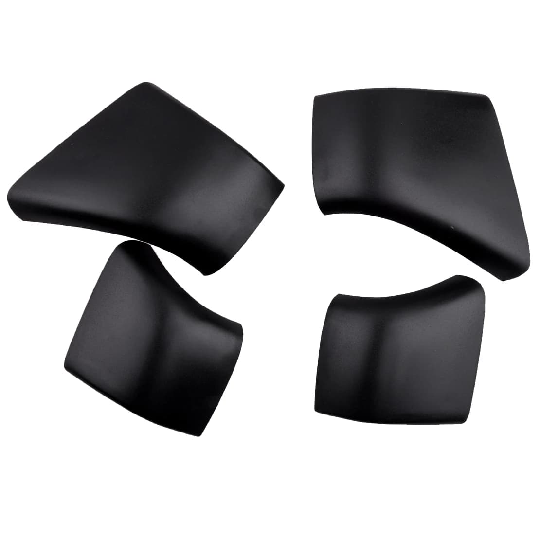 Capuchon de couverture de toit noir de voiture T1, remplacement de coque d'extrémité de rail, adapté aux remplacements de modèle 3, 2017, 2018, 2019, 2020, accessoires, 4 pièces