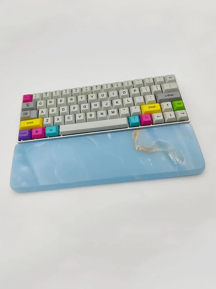 Symphonie – repose-poignet en résine pour clavier mécanique, taille personnalisée, fait à la main, plateaux pour clavier Cool et lisses