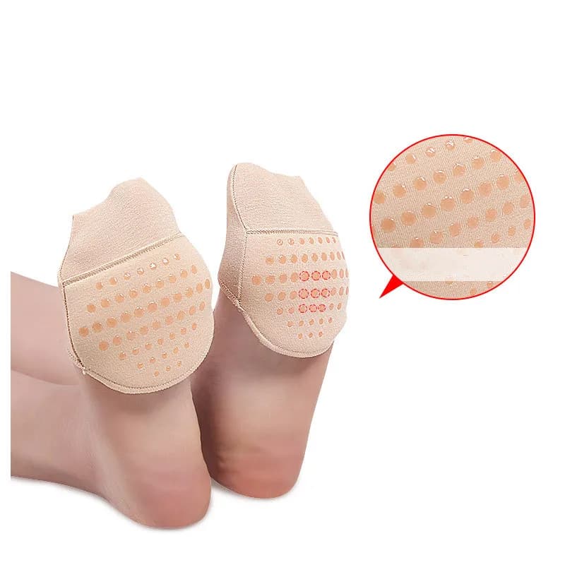 Semelles intérieures pour l'avant-pied pour chaussures femmes, respirantes, antidérapantes, en Silicone, à talons hauts, Inserts invisibles, Anti-douleur