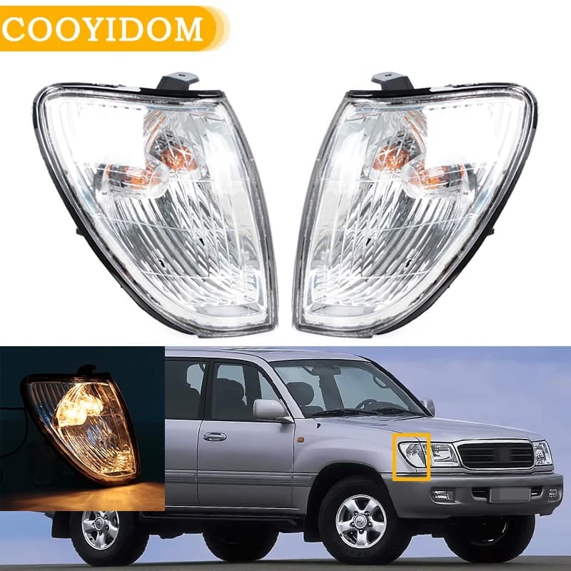 Clignotant avant de voiture, pour TOYOTA LAND CRUISER FJ100 1998 1999 2000 2001 2002 LC100, lampe d'angle 81521-60360 81511-60490