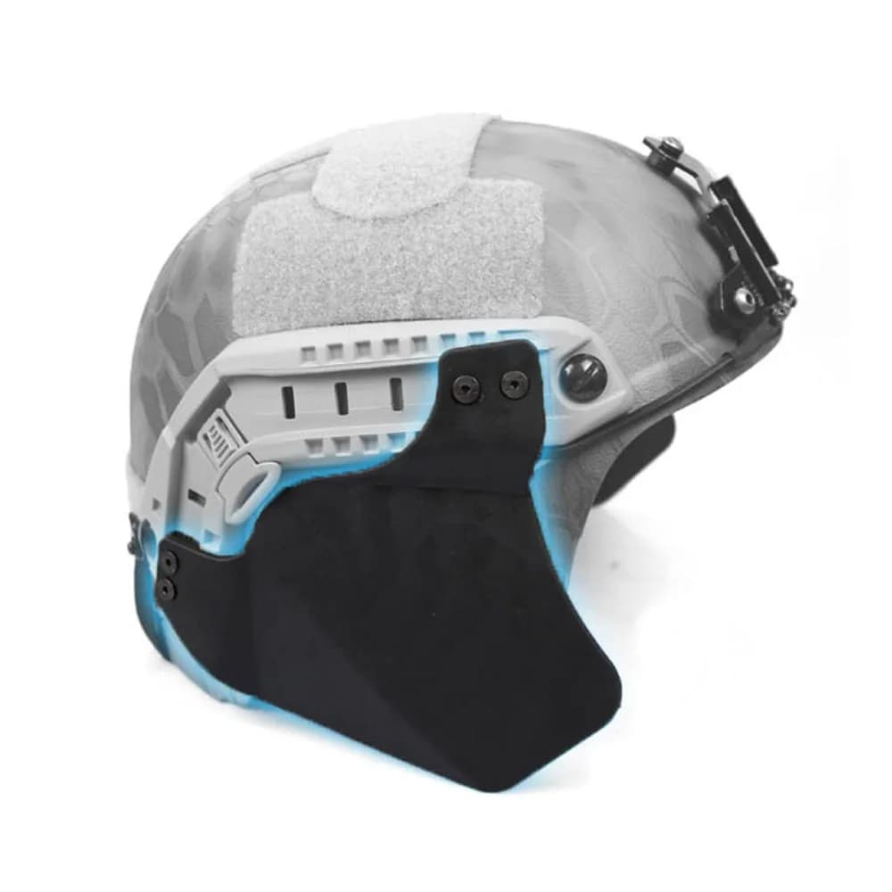 Déflecteur de casque tactique, couverture latérale, accessoires de Rail de casque rapide, Protection auditive militaire Airsoft Paintball, 2 pièces