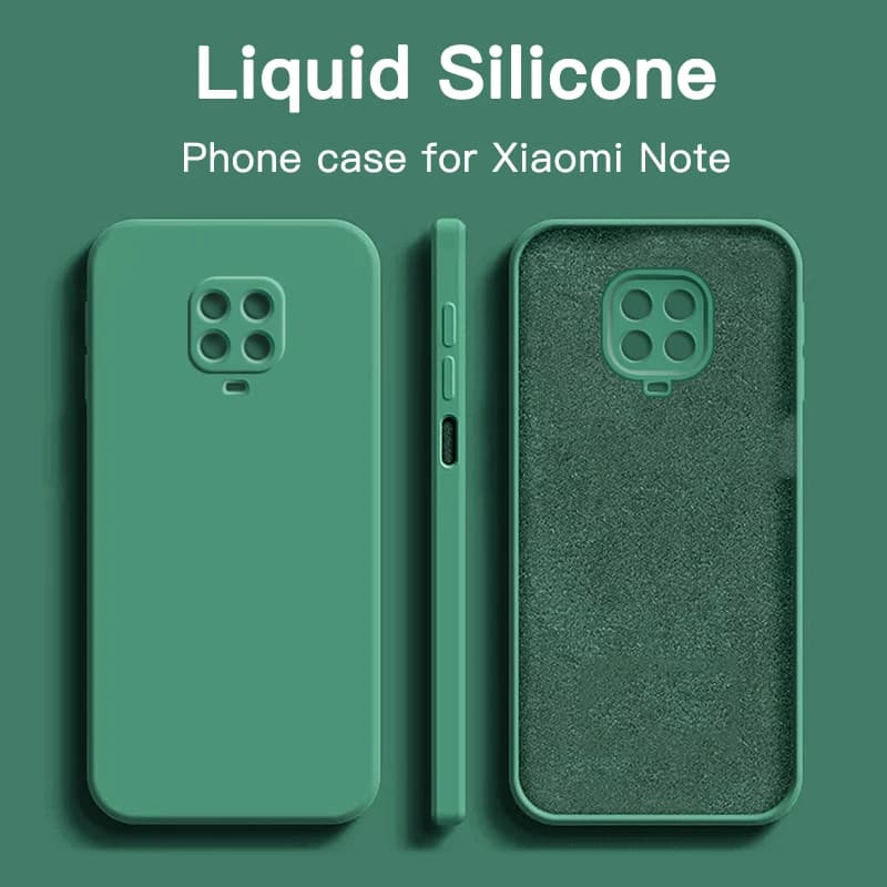 Coque mate en Silicone liquide Original de luxe pour Xiaomi Redmi Note 9 Pro Max 9S 9T Note9pro, jolie caméra de protection arrière fine