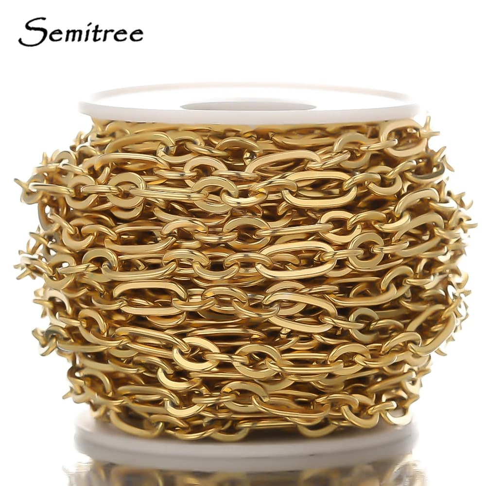 Câble plat en acier inoxydable 3:1, 1 mètre, bijoux de bricolage, collier exécutif, bracelet fait à la main, vente en gros