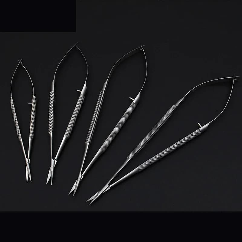 Microciseaux ultrafins à double paupière, ciseaux cornéens, outil générateur de coupe capsulaire pour l'élimination de la suture, ouverture en canbuccal