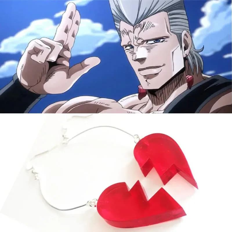Anime JoJo's Jojo Bizarre Adventure Cosplay boucles d'oreilles Kujo Jotaro mode Halloween cadeaux de fête de noël pour petite amie boucle d'oreille