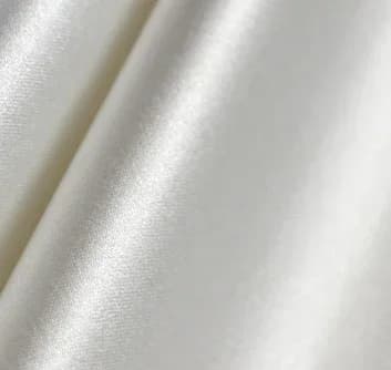 Tissu en satin blanc, toile de soie 150*100cm, idéal pour l'interlining, la confection de robes, rideaux, décorations de mariage et de fête, et la couture de décors.