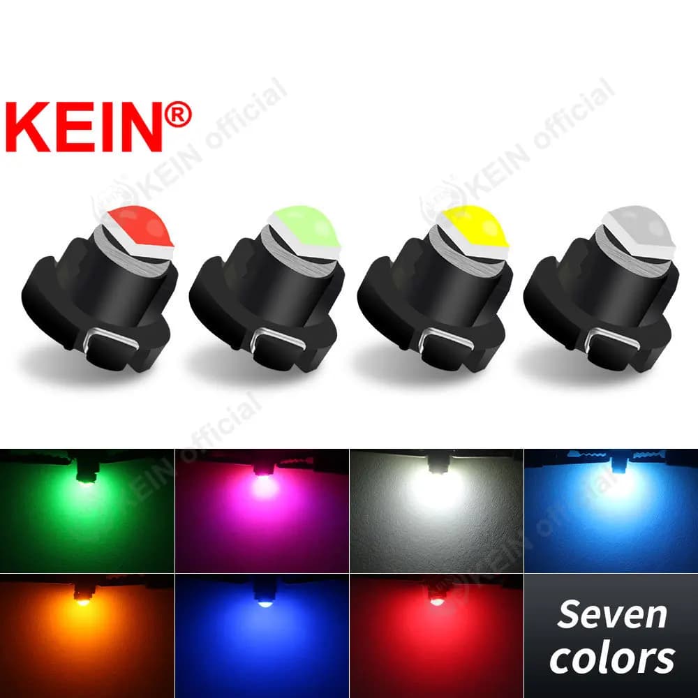 Lot de 10 ampoules LED T3 T4.2 T4.7 pour tableau de bord de voiture, lampe de tableau de bord Neo Wedge, éclairage intérieur automobile, ampoule de signalisation