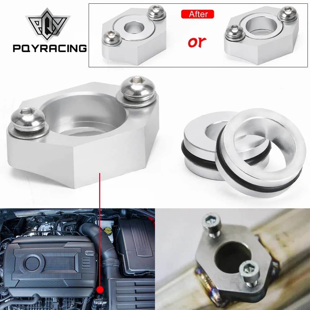 PQY-capteur de carte en aluminium pour VW AUDI 1.8T KIT de bride pour GOLF GTI BEETLE JETTA A4 KIT de tuyauterie PQY-AD03