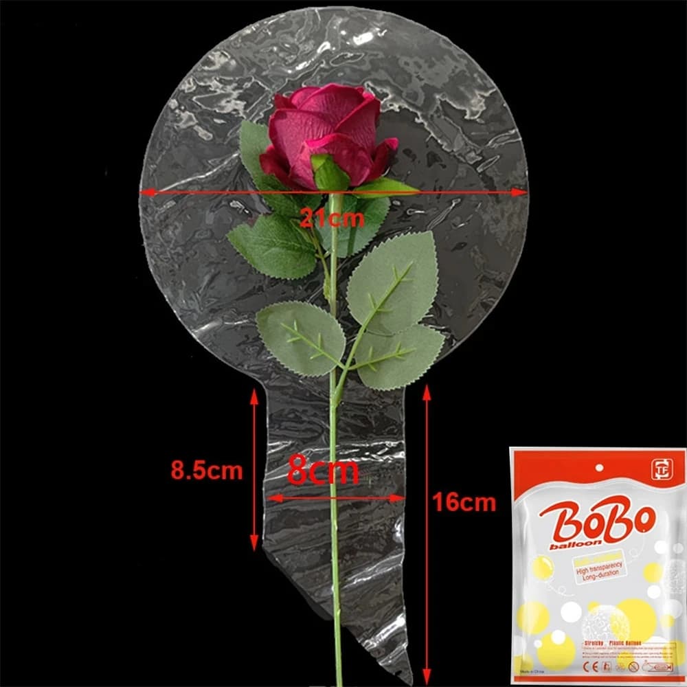 Bobo Ballon 50pcs 8 10 18 20 24 36 Pouces ballon Transparent Ballon lumineux ballon anniversaire ballon accessoire de soirée Décoration de fête de mariage Décoration d'anniversaire Décoration de