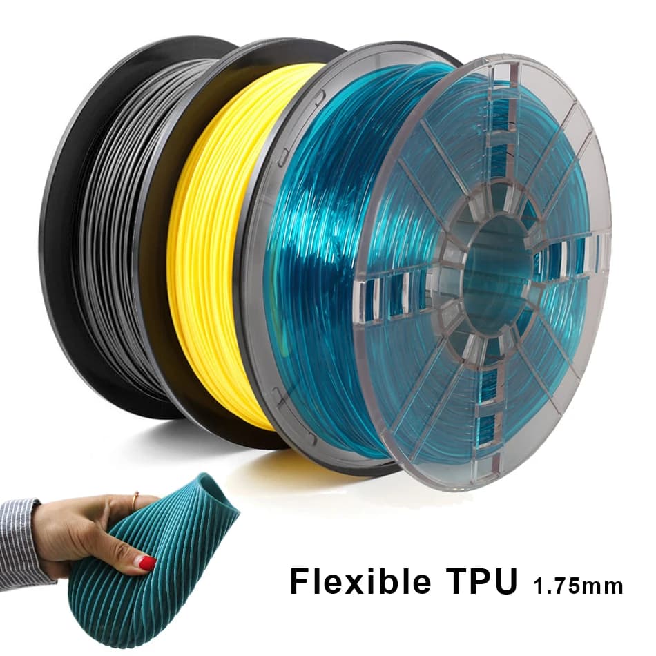 Filament d'impression 3D Flexible en TPU, 1.75mm, sans bulle, Non toxique, pour imprimante 3D par Sublimation, matière plastique, Filament TPU 0.5KG/0.25KG