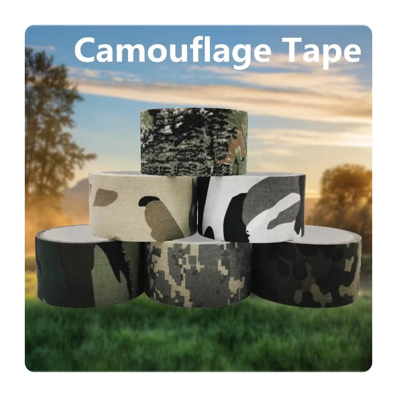 CamSolomon-Ruban de camouflage auto-adhésif multifonctionnel, étanche, antidérapant, furtif, chasse, paintball, airsoft, fusil, 5m, 10m