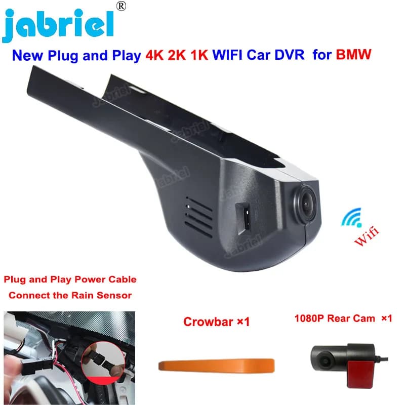 Caméra de tableau de bord DVR pour voiture, Plug and Play, Wifi 2K 4K, pour BMW F30 F21 F33 F10 F25 F48 F26 F34 F31 F15 2012 2013 2014 2015 2016 2017