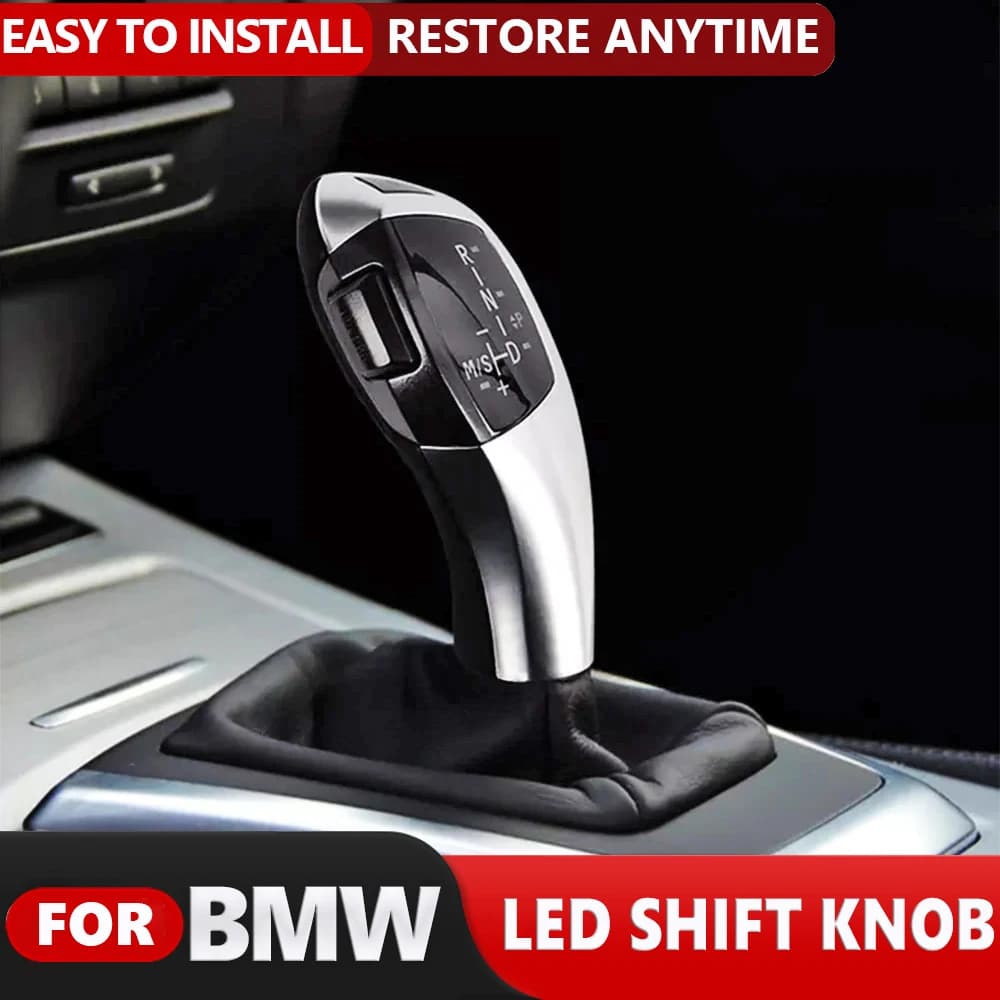 Pommeau de levier de vitesse automatique à LED pour voiture, tête de levier de vitesse, BMW E90, E60, E46, E38, E39, E92, E91, E61, E87, E93, E83, E85, E82, E81, E89, E84, E88