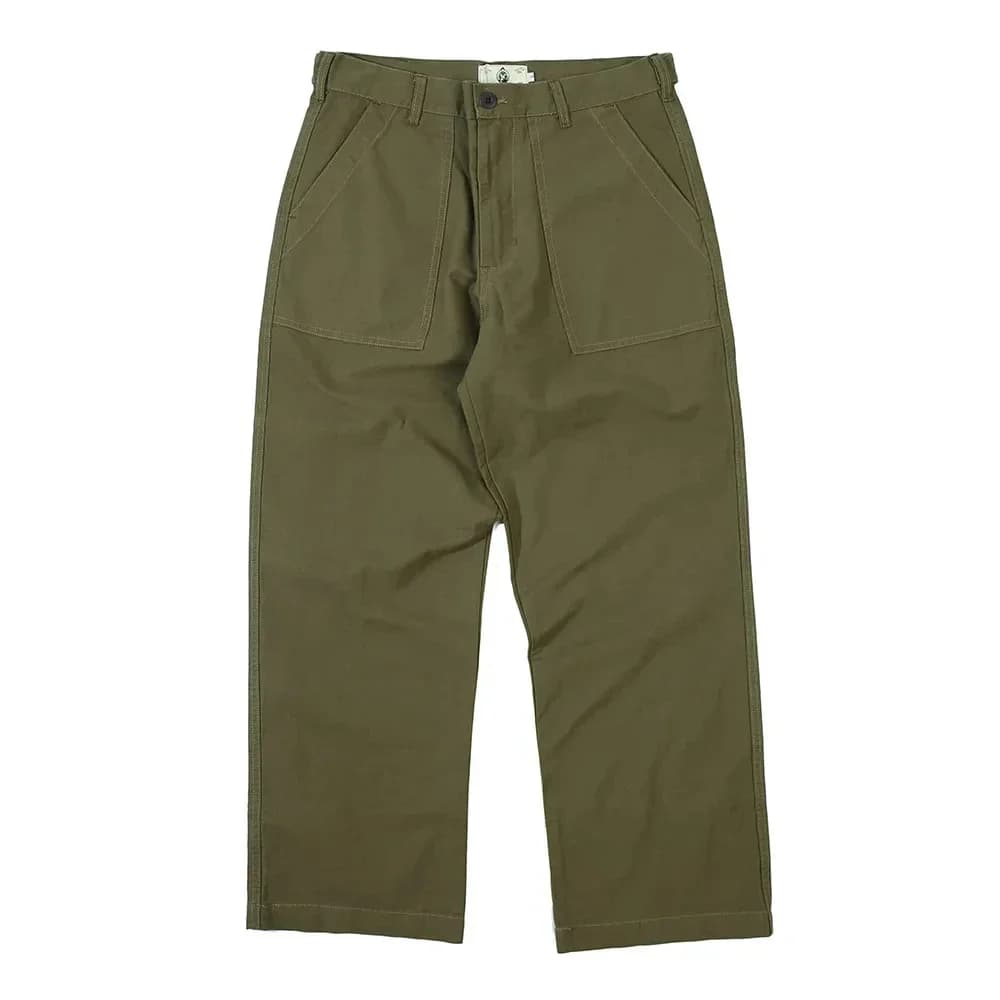 Pantalon droit ample pour homme, couleur unie, Style Safari, décontracté, Vintage