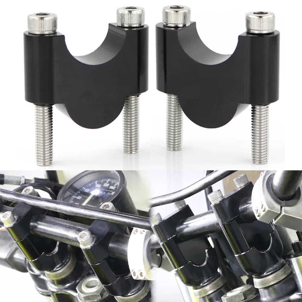 Pinces de montage de guidon, 22mm 7/8 ", pour Suzuki Bandit GSF 250 GSR400 GSR600 GSR750 GSX1000S Katana GSXS750 SV650 1000S