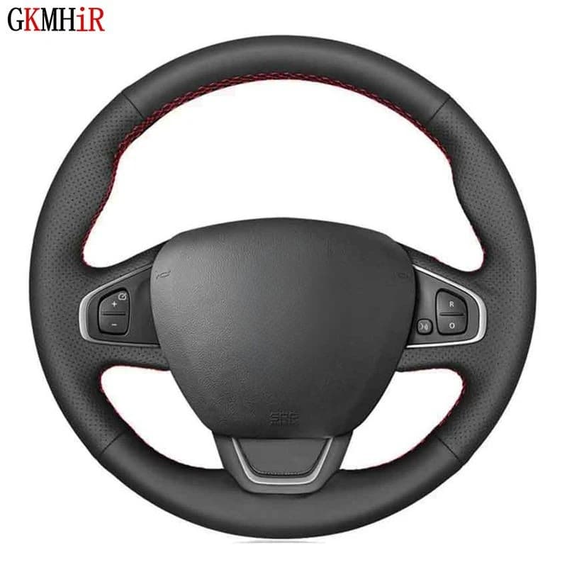 Juste de Volant de Voiture en Cuir Artificiel Noir, pour Renault Clio 4 (IV) Kaptur Captur 2016-2019