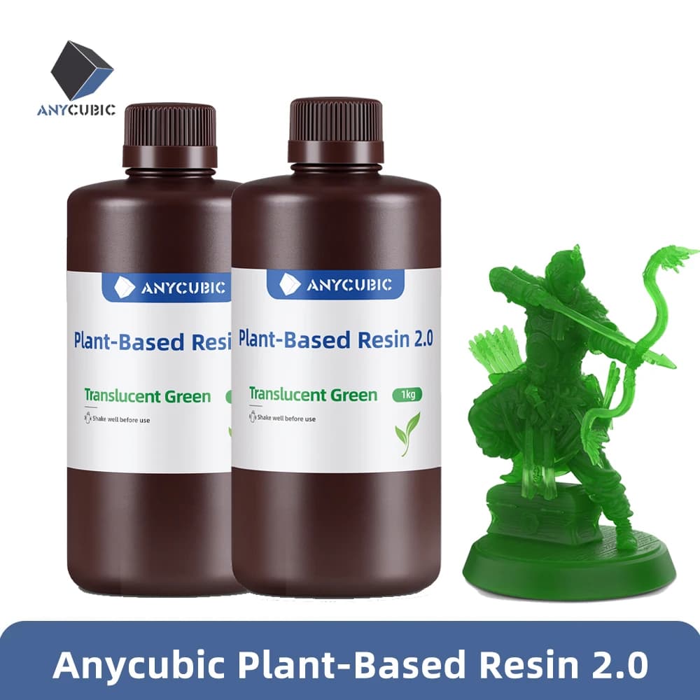 ANYprofits ic BIC-Résine UV 35% à base de plantes,2kg/4kg, pour imprimante 3D LCD, matériel d'impression, odeur ultra-faible, sans produits chimiques désagréables