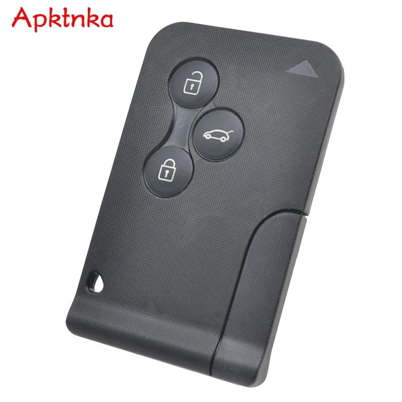 Apktnka coque de clé de carte à distance de voiture pour Renault Megane Scenic 2 Clio 3 avec lame non coupée 3 boutons