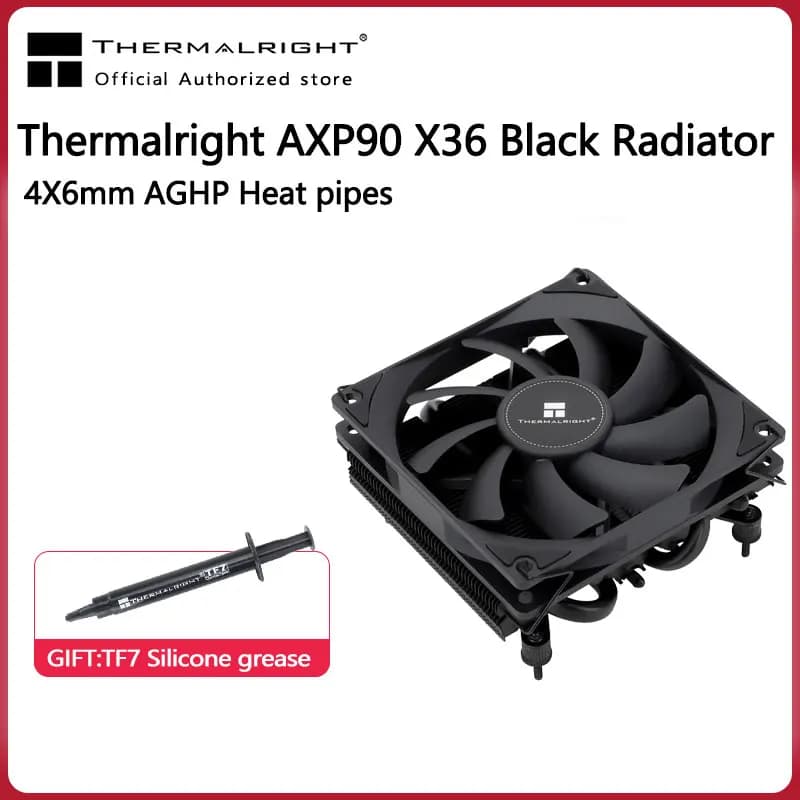 Thermalright AXP90-X36 36mm caloduc traitement de soudure à refusion complète radiateur de pression 4X6mm AGHP fixation de plaque arrière entièrement métallique