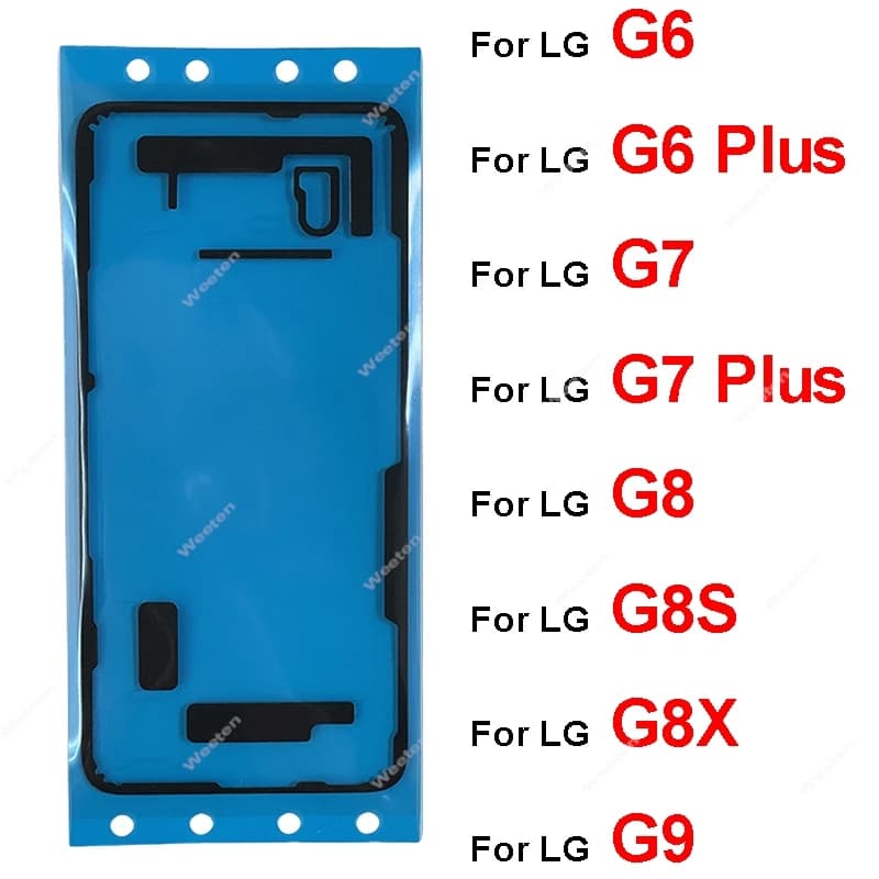 Autocollant adhésif pour couvercle de batterie de porte arrière, ruban adhésif pour LG G6, G7, G8, G8S, G8X, G9 Plus, pièces de rechange ThinQ