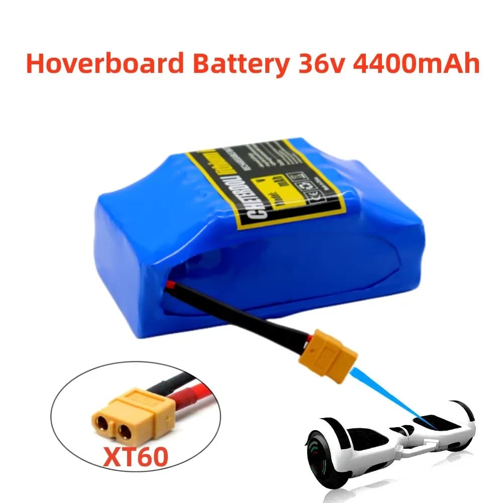 Batterie Aleaivy 36V 42V 4,4Ah, batterie lithium-ion rechargeable pour trottinette électrique auto-équilibrée, hoverboard, monocycle, batterie 18650