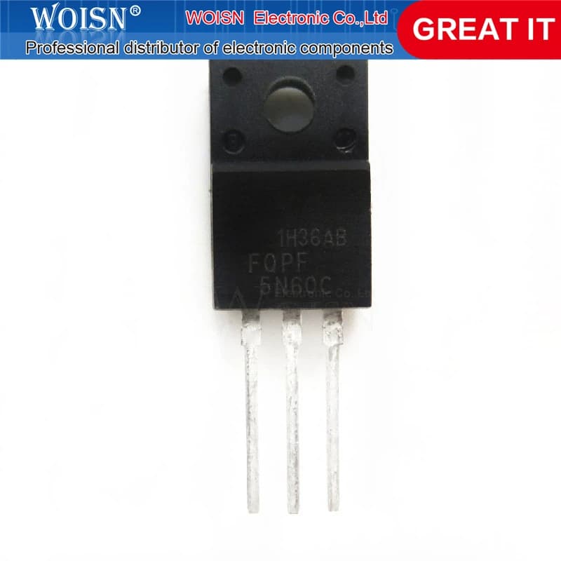 5N60 TO-220F pièces/lot, en Stock