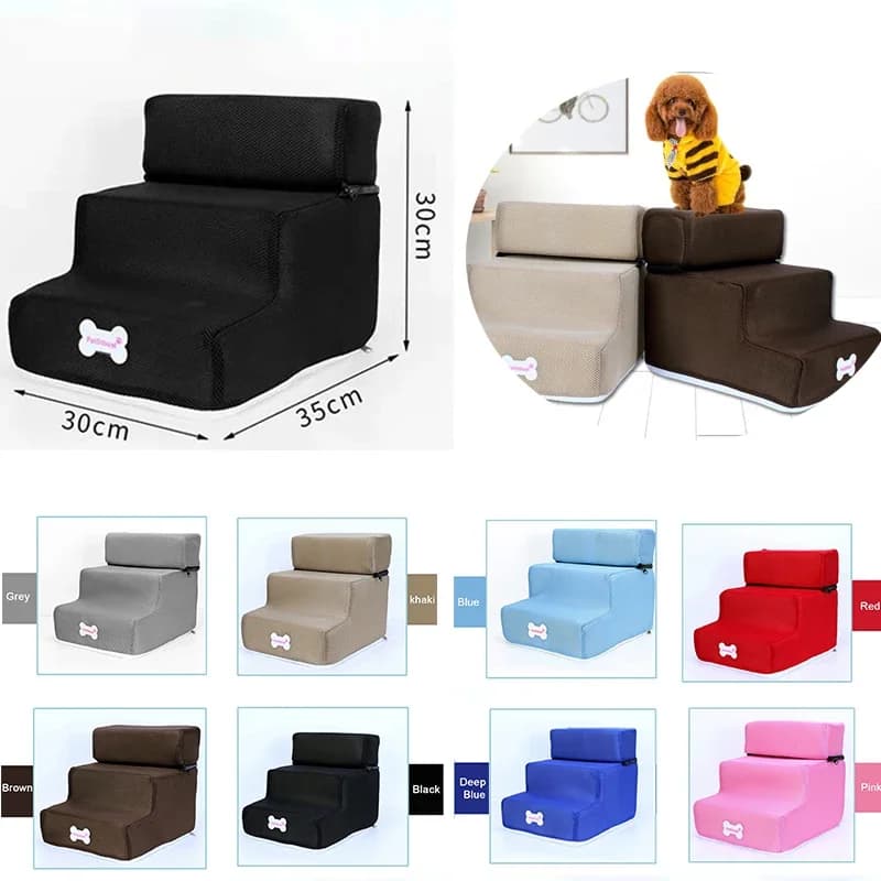 Maison pour Hot Dog, escaliers pour animaux de compagnie, 2/3 marches, pour petit chien, chat, rampe pour animaux de compagnie, antidérapante, amovible, lit pour chiens, fournitures pour animaux de