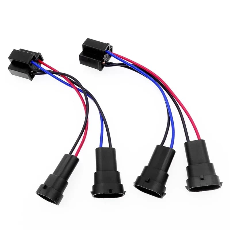 Adaptateur de faisceau de câbles H4 à H11, 1 paire, connecteur de câble de Conversion d'ampoule de phare de voiture, adaptateur de prise à double faisceau, accessoires de voiture