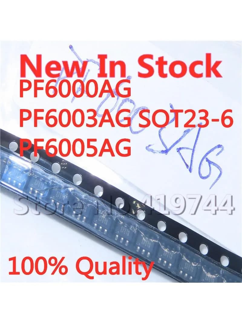 5 pièces/uno 100% nouveau PF6000AG PF6003AG PF6005AG 6000A 6003A 6005A SOT23-6 puce d'alimentation SMD IC