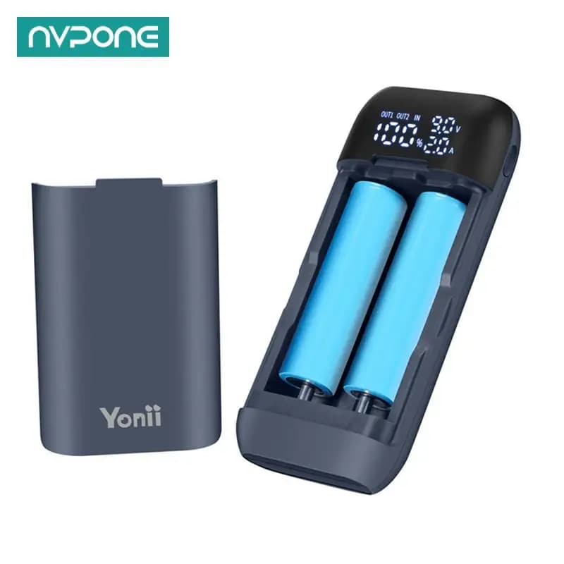 18650 boîtier de chargeur de batterie bricolage boîte de batterie externe QC3.0 PD 18W étui de charge rapide pour 18650 217000 Boîtier de chargeur de batterie au lithium 20700