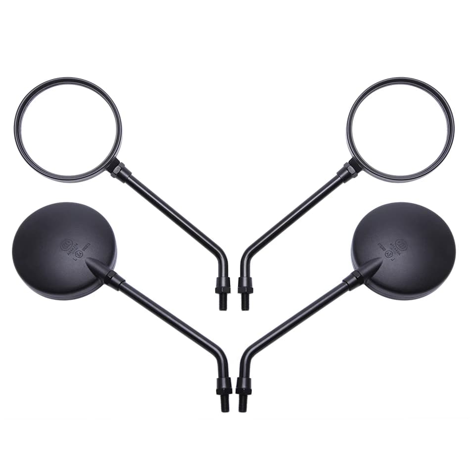 Rétroviseur universel rond rétro pour Moto, 1 paire, 8mm, 10mm, rétroviseur latéral pour Moto, vélo, Scooter, café Racer, accessoires