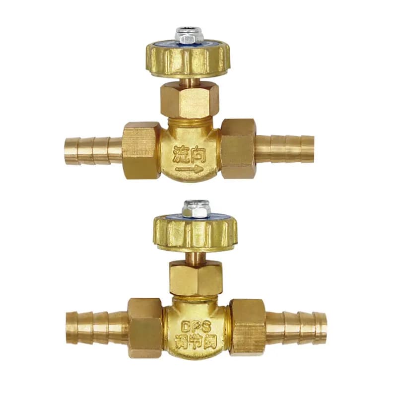 Vanne d'eau parallèle en laiton pour pression maximale de gaz, tuyau ID Barb, 1 Mpa, 8mm, 10mm